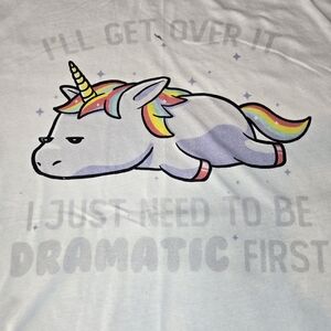 Dramatic Unicorn Graphic Tee
